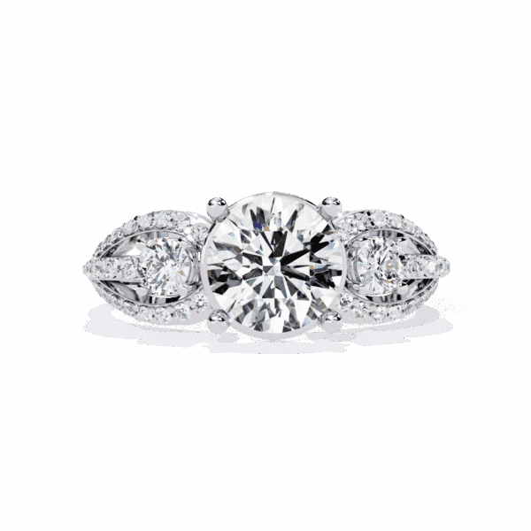 1.75 Carat Round Cut Day and Night Ring