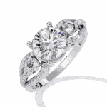 1.75 Carat Round Cut Day and Night Ring - Image 2