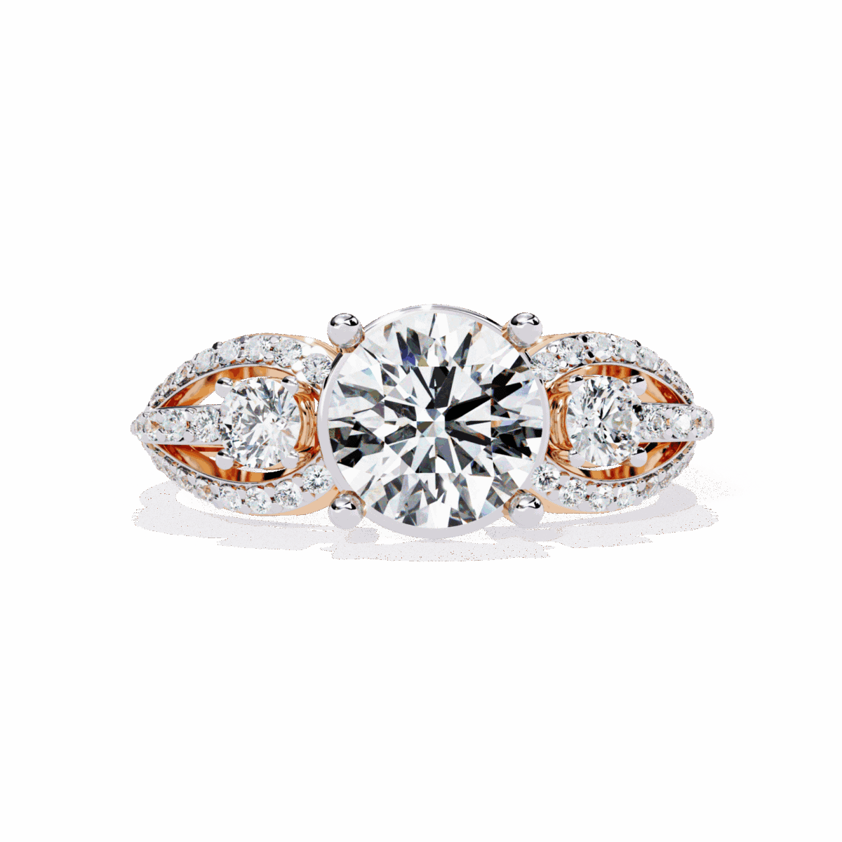 1.75 Carat Round Cut Day and Night Ring  Image 9