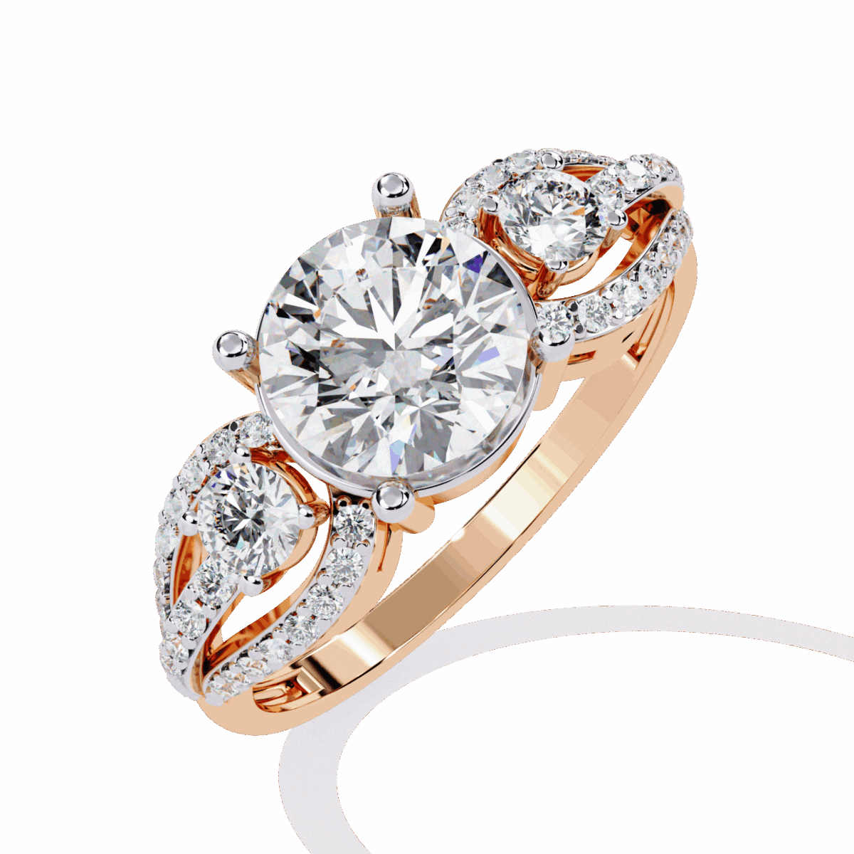 1.75 Carat Round Cut Day and Night Ring  Image 10