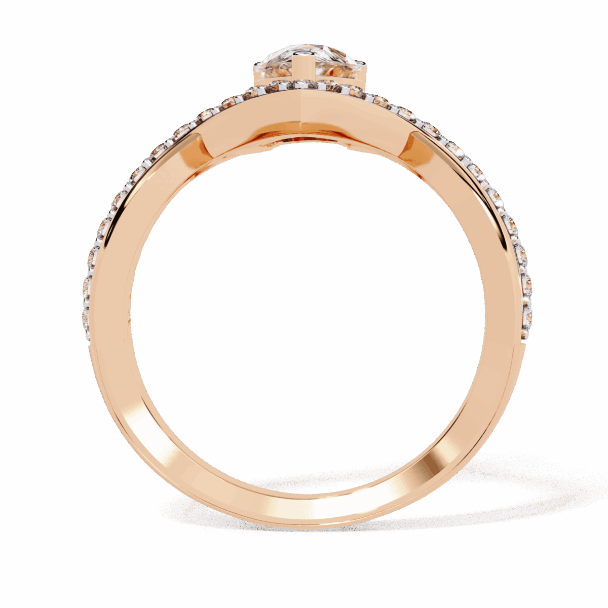 1 Carat Pear Cut Modern Essential Ring  Image 12