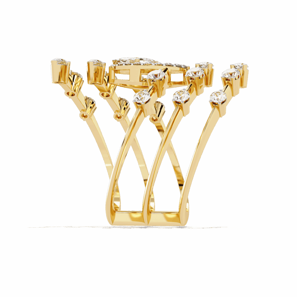 1.25 Carat Marquise and Pear Cut Party Ready Cocktail Ring  Image 7