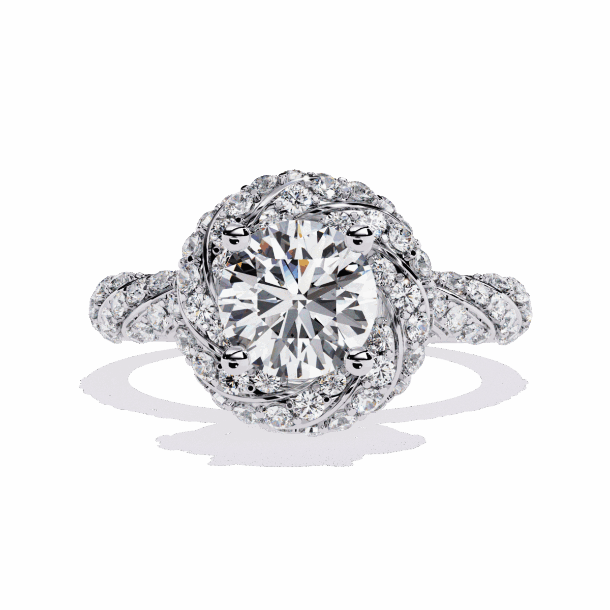 1.5 Carat Round Cut Signature Wear Ring  Image 1