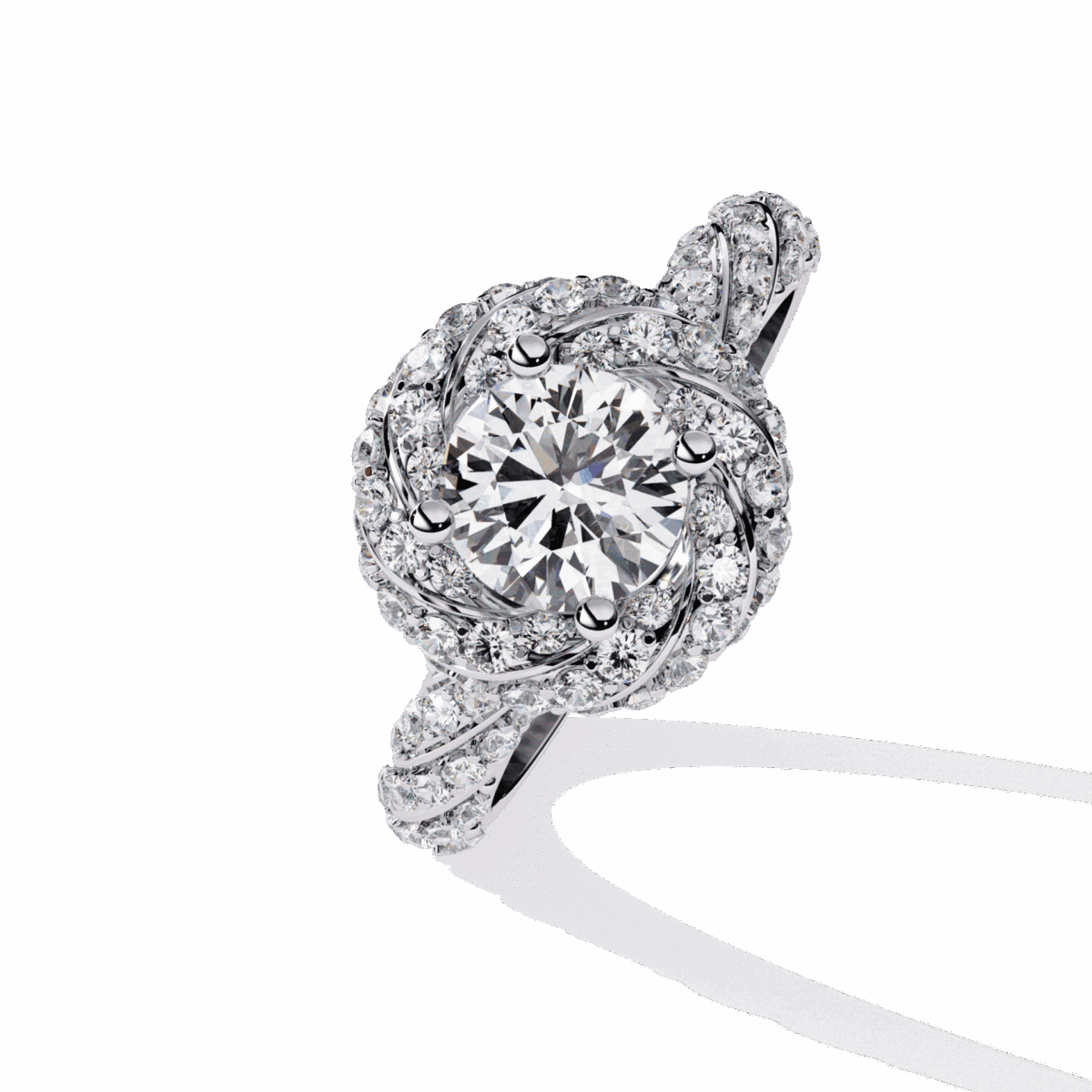 1.5 Carat Round Cut Signature Wear Ring  Image 2