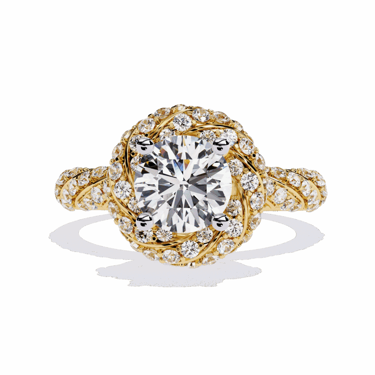 1.5 Carat Round Cut Signature Wear Ring  Image 5