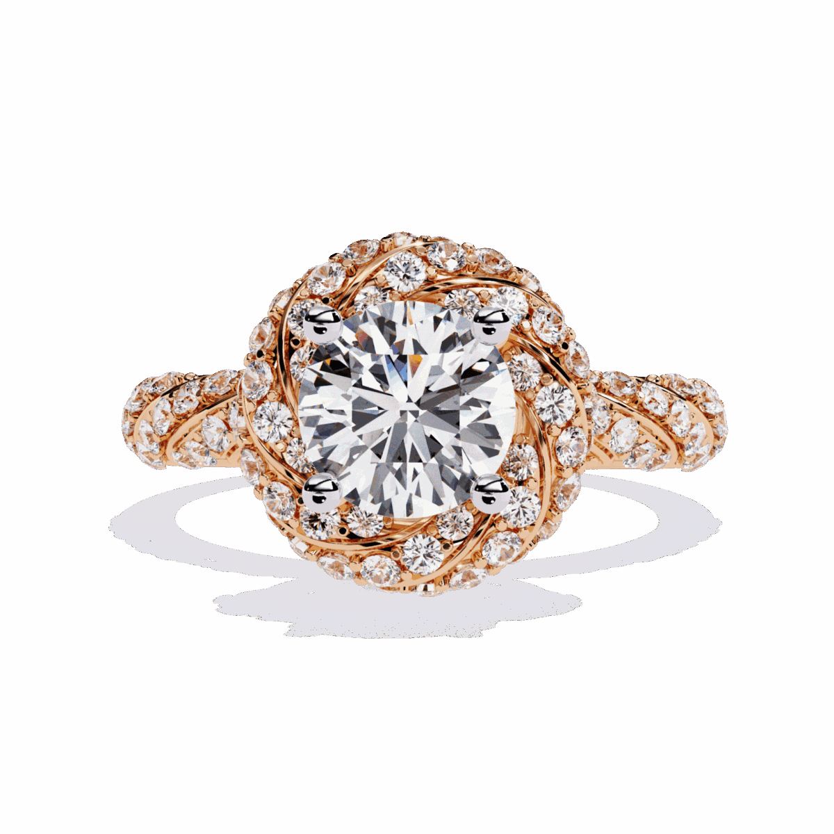 1.5 Carat Round Cut Signature Wear Ring  Image 9