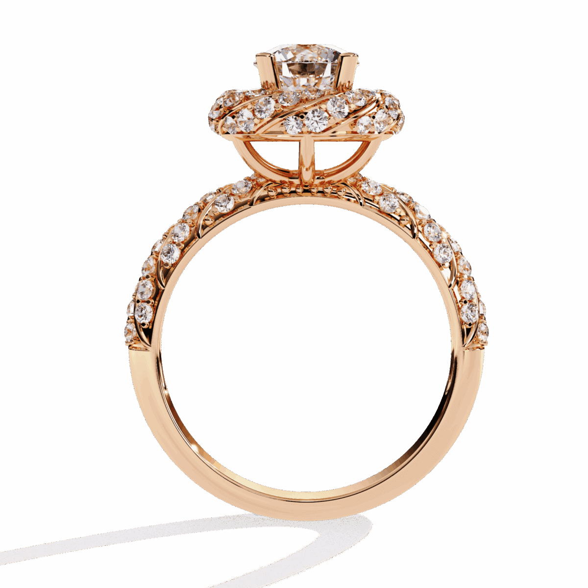 1.5 Carat Round Cut Signature Wear Ring  Image 12
