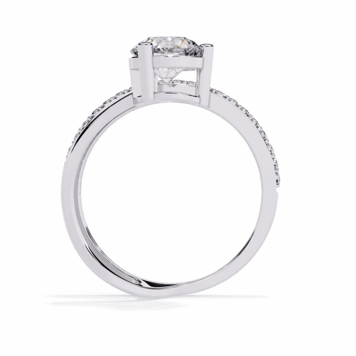 1.5 Carat Round Cut Day and Night Ring  Image 4