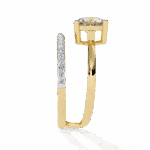 1.5 Carat Round Cut Day and Night Ring - Image 7