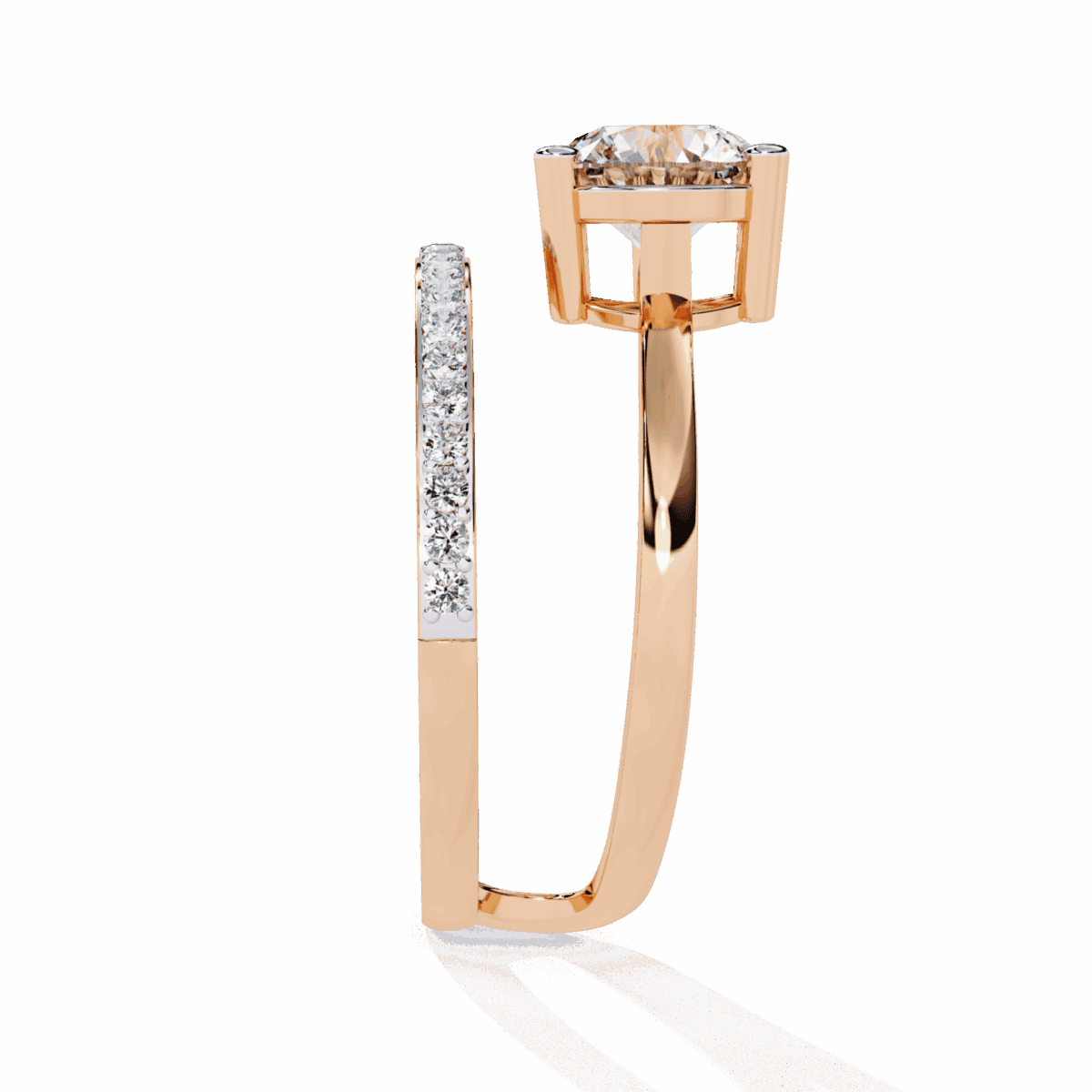 1.5 Carat Round Cut Day and Night Ring  Image 11