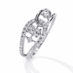 0.35 Carat Oval and Round Cut Day and Night Ring - Image 2