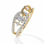 0.35 Carat Oval and Round Cut Day and Night Ring - Image 6