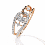 0.35 Carat Oval and Round Cut Day and Night Ring - Image 10