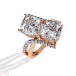 5 Carat Cushion Cut Signature Wear Ring - Image 8