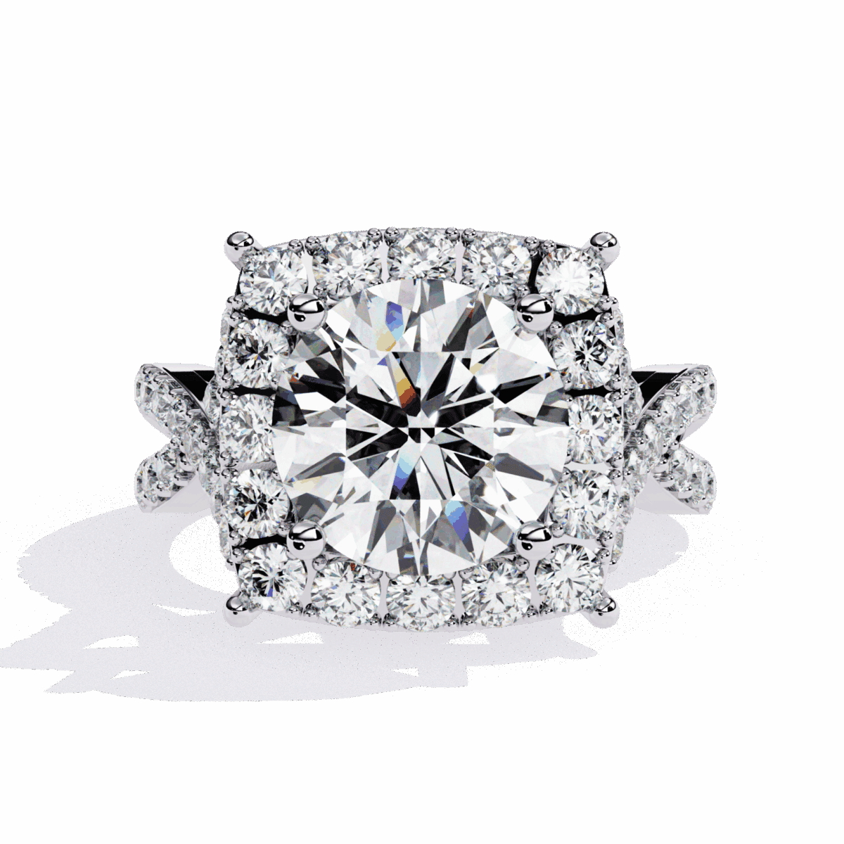 3.5 Carat Round Cut Day and Night Ring  Image 1