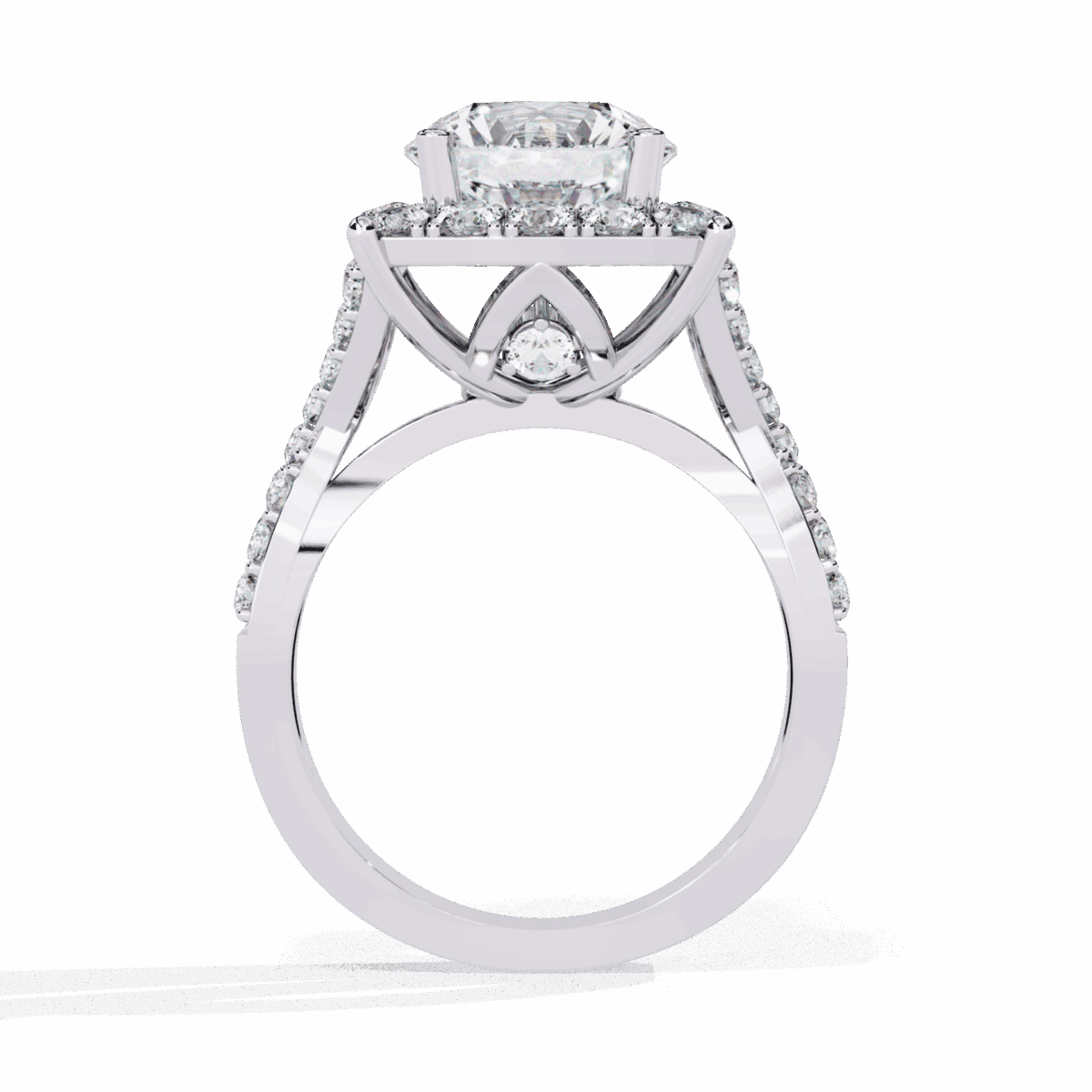 3.5 Carat Round Cut Day and Night Ring  Image 4