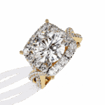 3.5 Carat Round Cut Day and Night Ring - Image 6