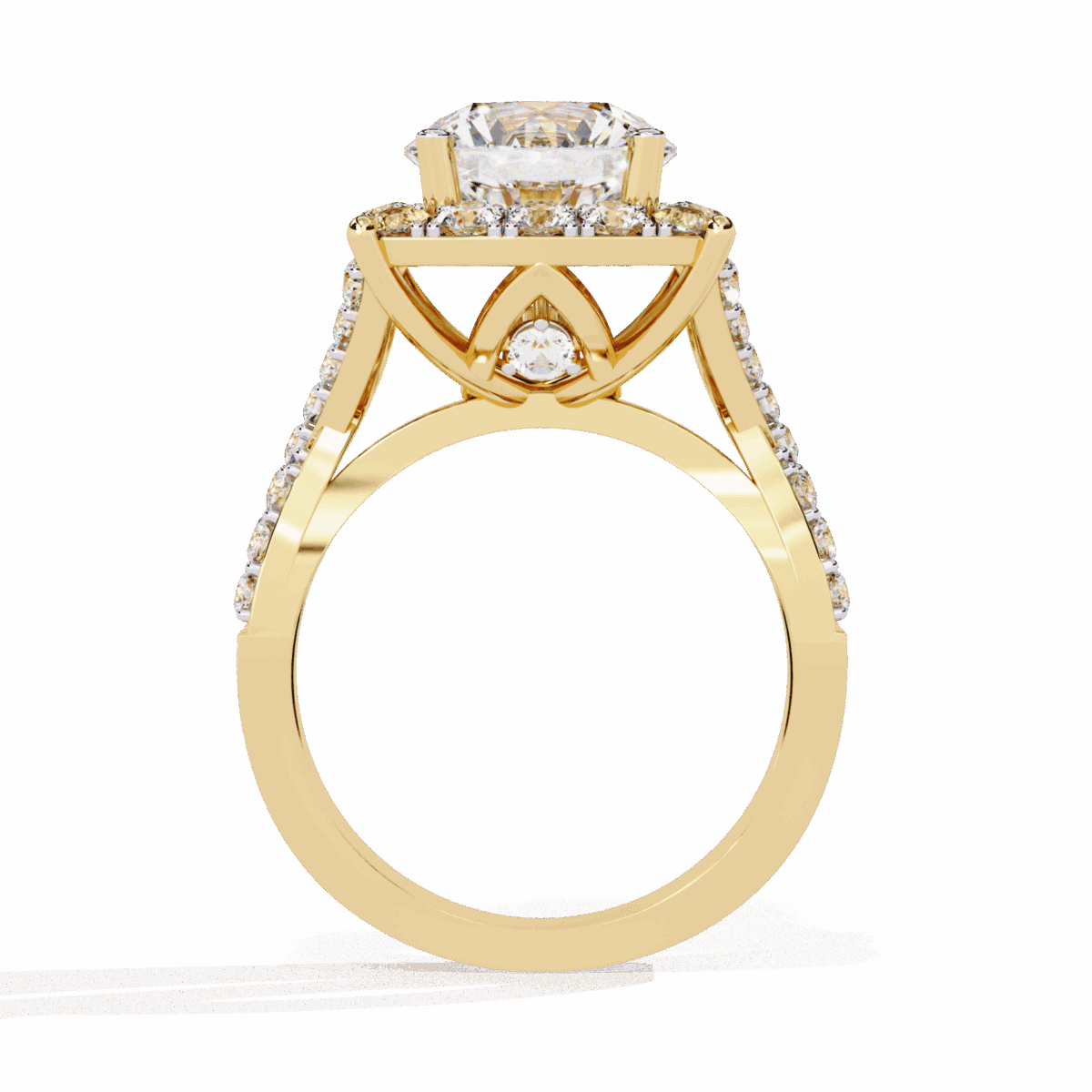 3.5 Carat Round Cut Day and Night Ring  Image 8