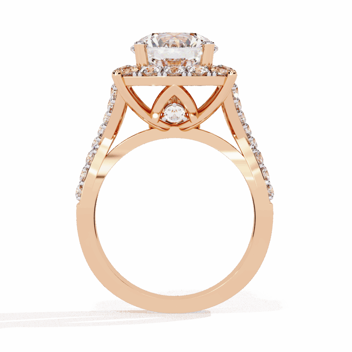 3.5 Carat Round Cut Day and Night Ring  Image 12