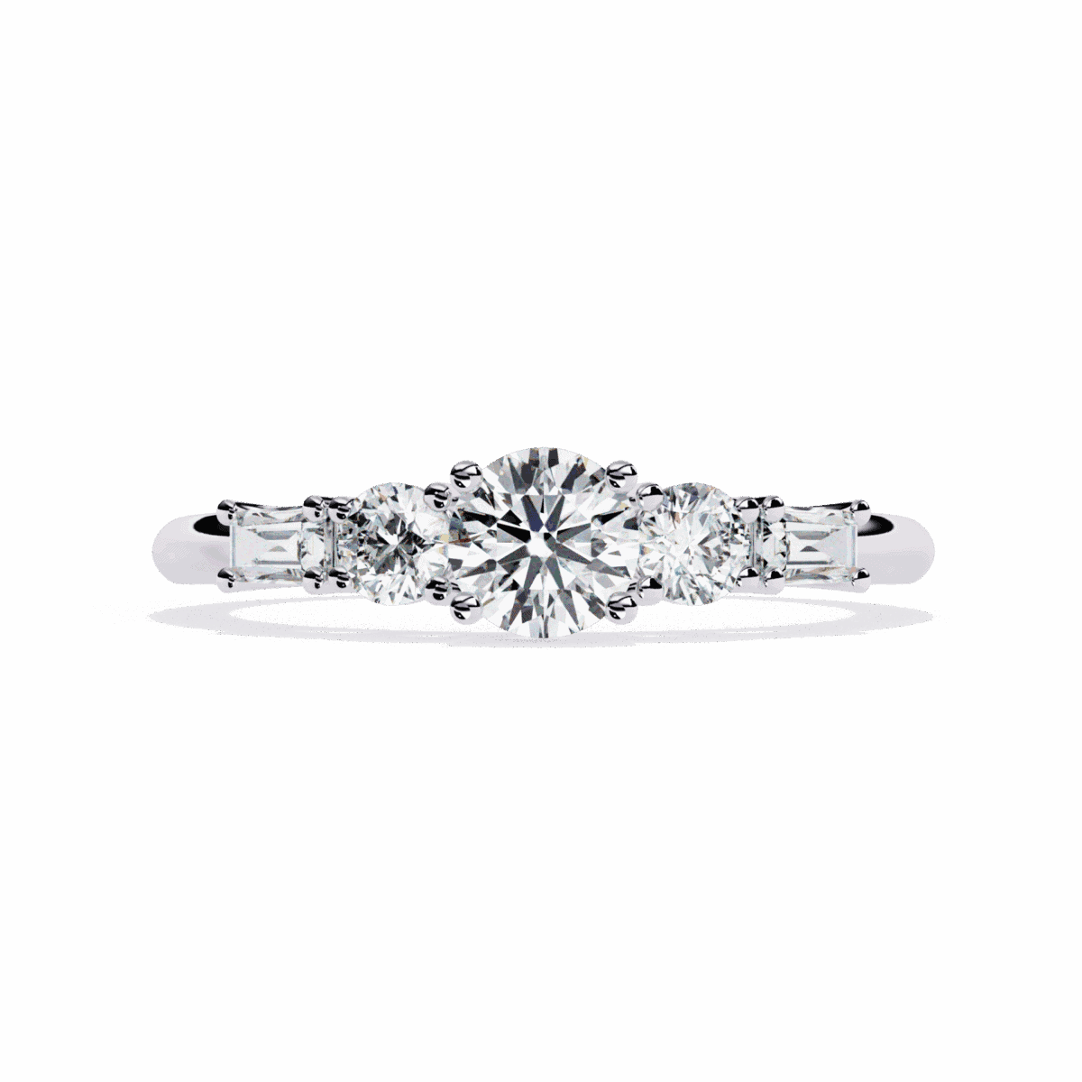 0.75 Carat Round Cut Timeless Diamond Band  Image 1