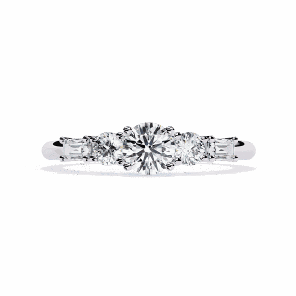 0.75 Carat Round Cut Timeless Diamond Band