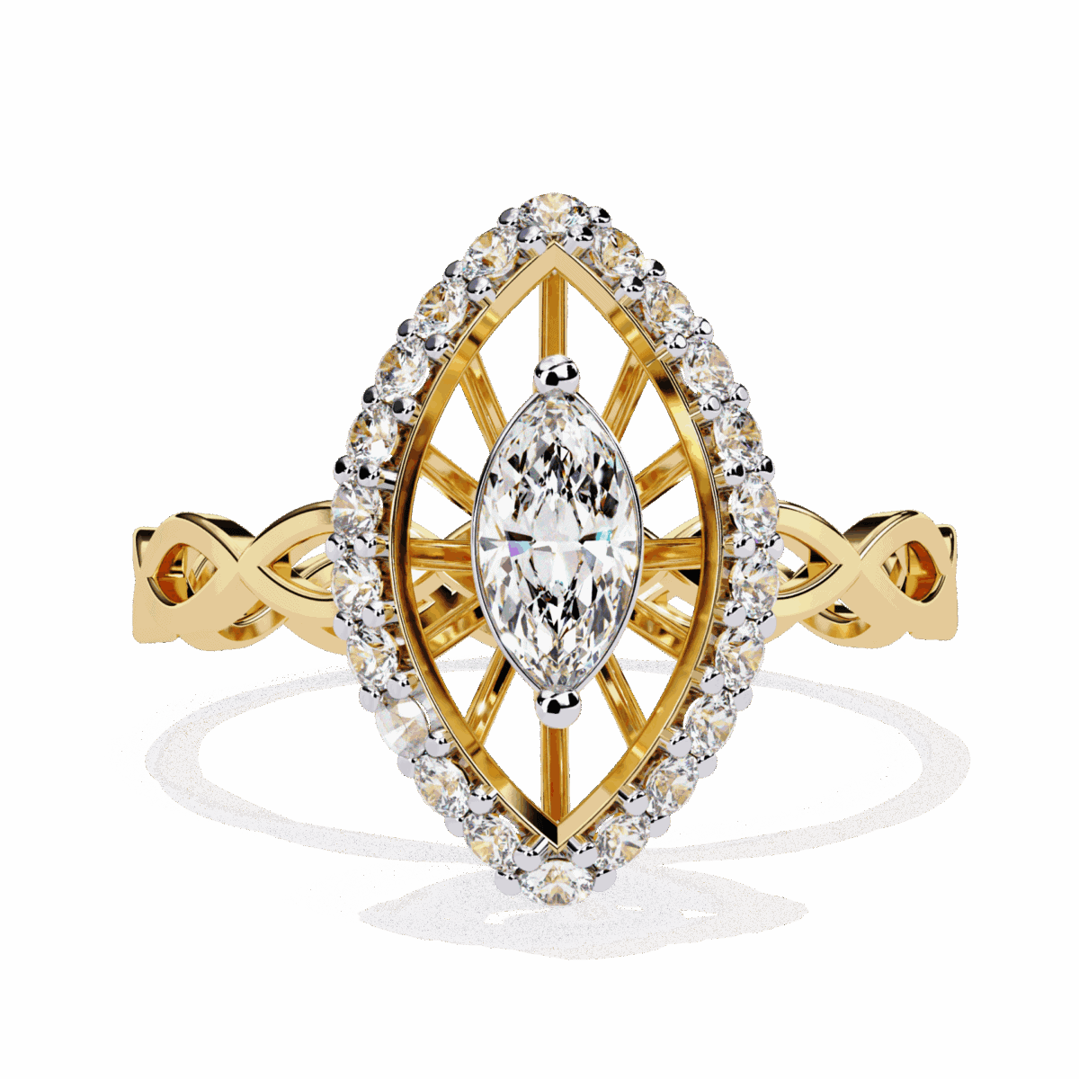 0.5 Carat Marquise Cut Refined Everyday Look  Image 5