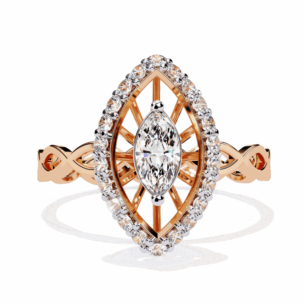 0.5 Carat Marquise Cut Refined Everyday Look  Image 9