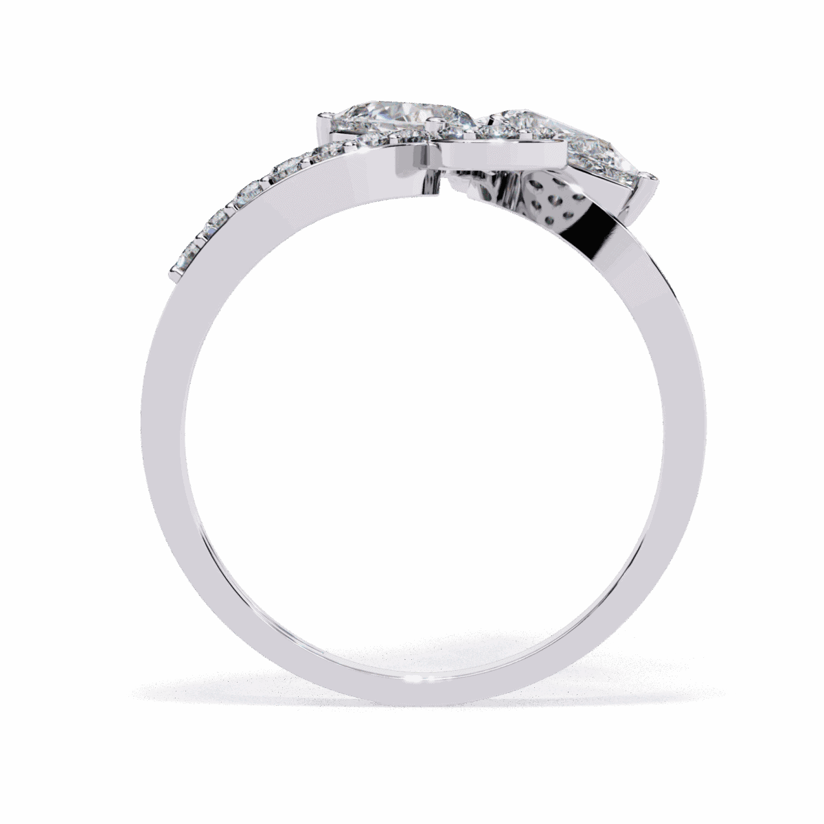 1.25 Carat Pear Cut Day and Night Ring  Image 3
