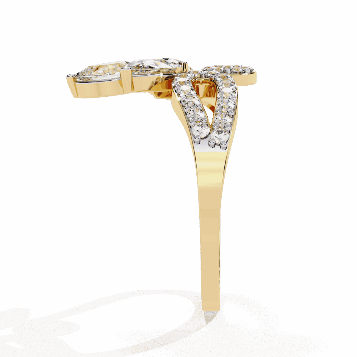 1.25 Carat Pear Cut Day and Night Ring  Image 6