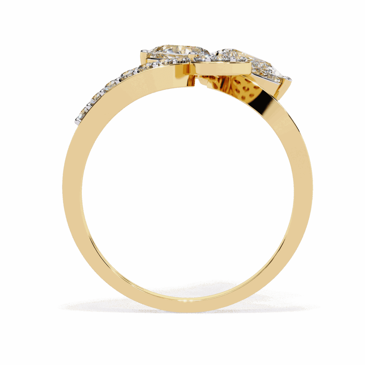 1.25 Carat Pear Cut Day and Night Ring  Image 7