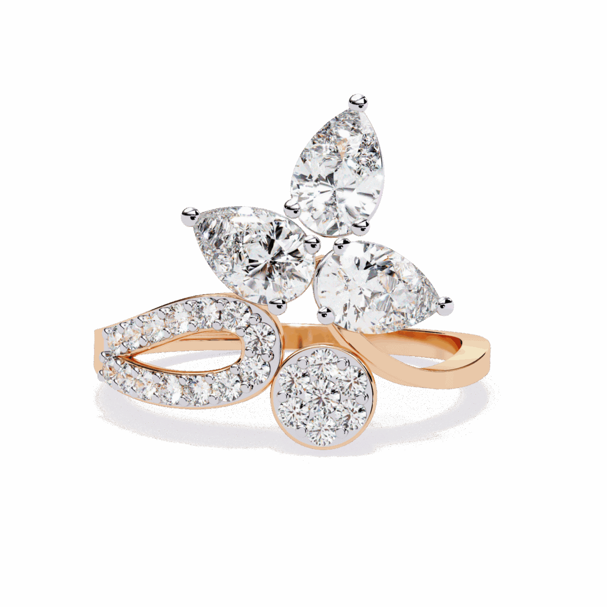 1.25 Carat Pear Cut Day and Night Ring  Image 9