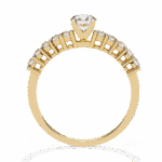 0.75 Carat Round Cut Classic Solitaire Wedding Band - Image 8