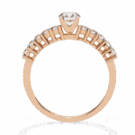 0.75 Carat Round Cut Classic Solitaire Wedding Band - Image 12