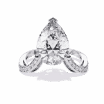5 Carat Pear Cut Signature Wear Ring