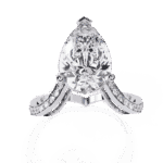 5 Carat Pear Cut Signature Wear Ring - Image 4