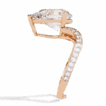 5 Carat Pear Cut Signature Wear Ring - Image 10