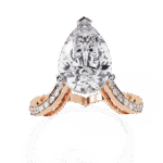 5 Carat Pear Cut Signature Wear Ring - Image 12