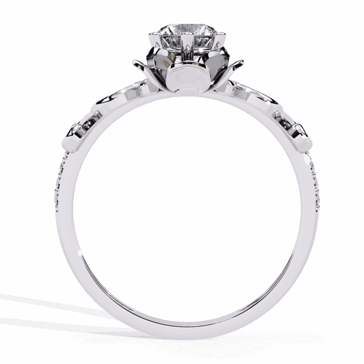 0.5 Carat Round Cut Refined Everyday Look  Image 4