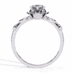 0.5 Carat Round Cut Refined Everyday Look - Image 4