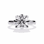 3.25 Carat Round Cut Minimal Statement Ring