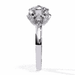 3.25 Carat Round Cut Minimal Statement Ring - Image 3