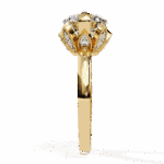 3.25 Carat Round Cut Minimal Statement Ring - Image 7