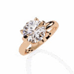3.25 Carat Round Cut Minimal Statement Ring - Image 10