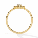 0.5 Carat Oval Cut Refined Everyday Look - Image 8