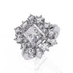 4.5 Carat Radiant Cut Red Carpet Cocktail Ring - Image 2