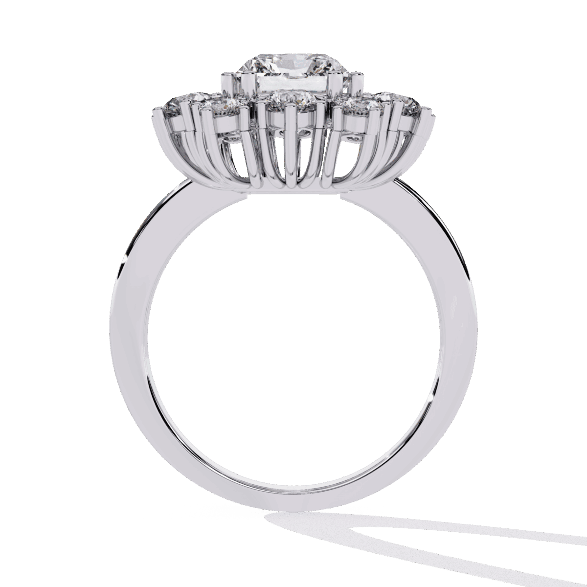 4.5 Carat Radiant Cut Red Carpet Cocktail Ring  Image 4