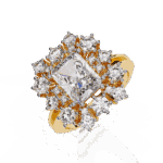 4.5 Carat Radiant Cut Red Carpet Cocktail Ring - Image 6