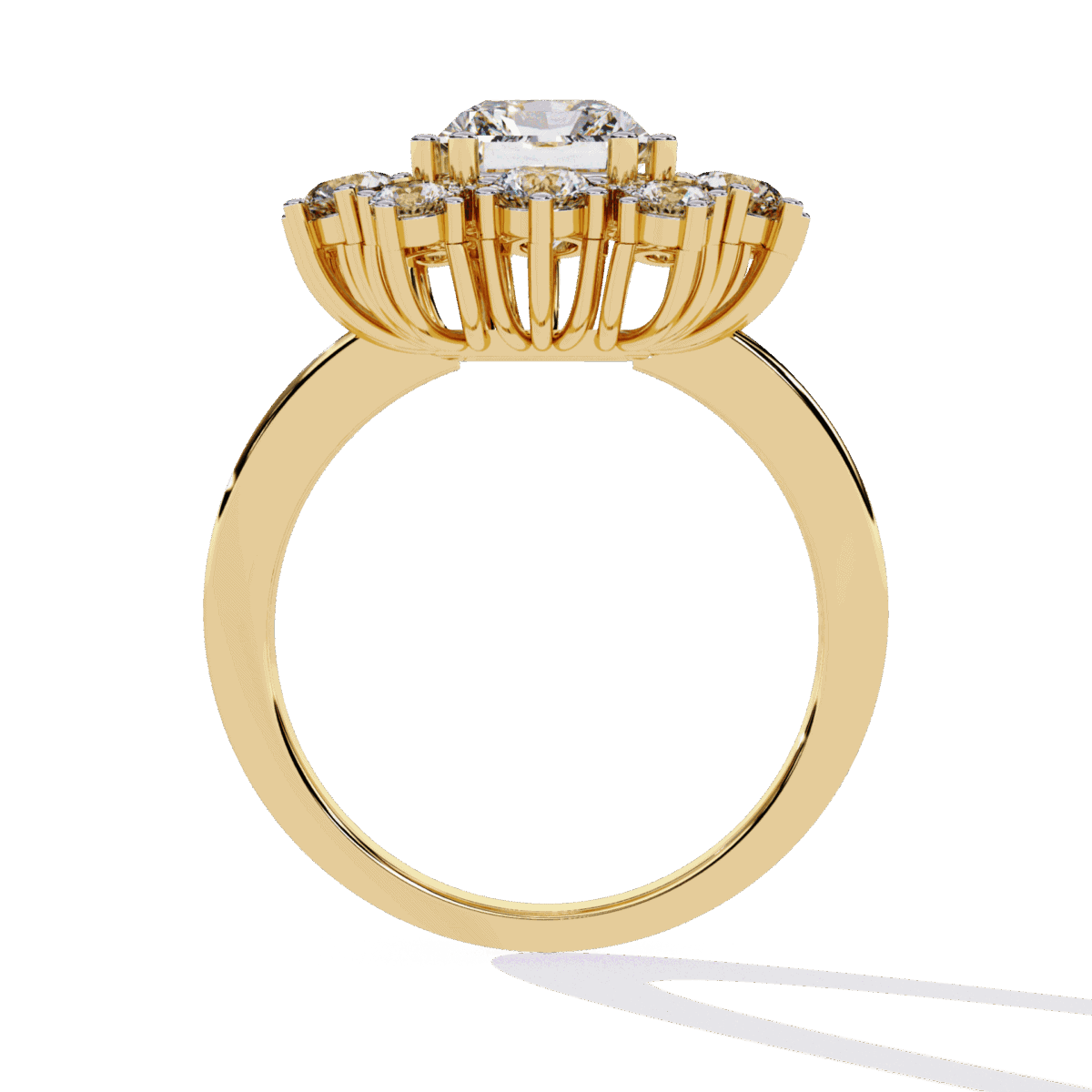 4.5 Carat Radiant Cut Red Carpet Cocktail Ring  Image 8