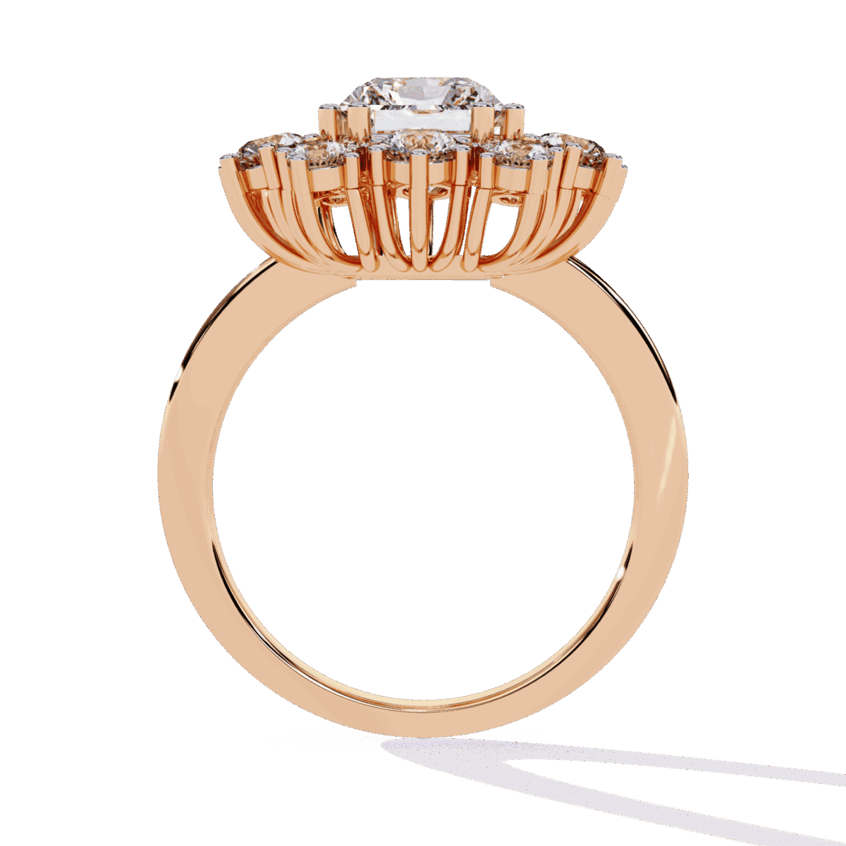 4.5 Carat Radiant Cut Red Carpet Cocktail Ring  Image 12
