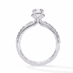 1.25 Carat Round Cut Timeless Solitaire Wedding Band - Image 4